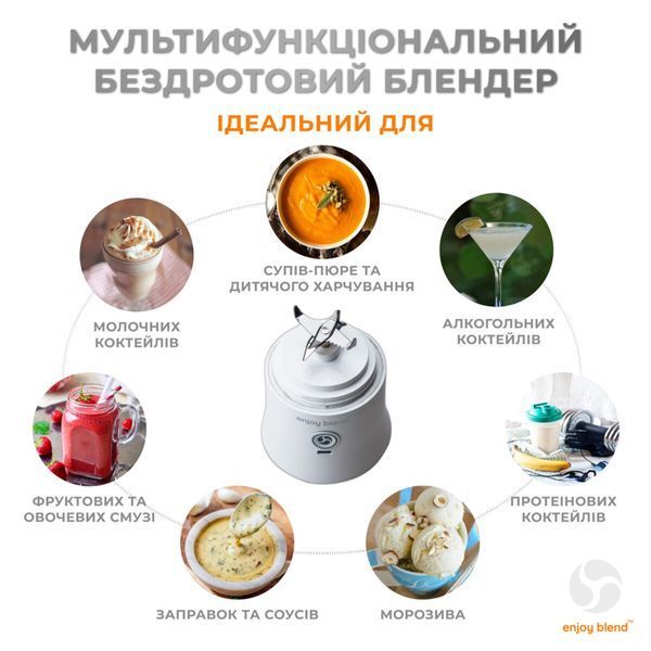 Фитнес-блендер Enjoy Blend 63761029 White 532688ua фото