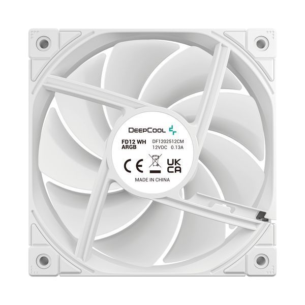 Вентилятор Deepcool FD12 ARGB White 3-Pack (R-FD12-WHAPN3-G) 577455ua фото