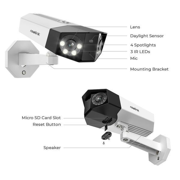 IP-камера видеонаблюдения Reolink Duo Series P750 (Duo 3 PoE) 577114ua фото