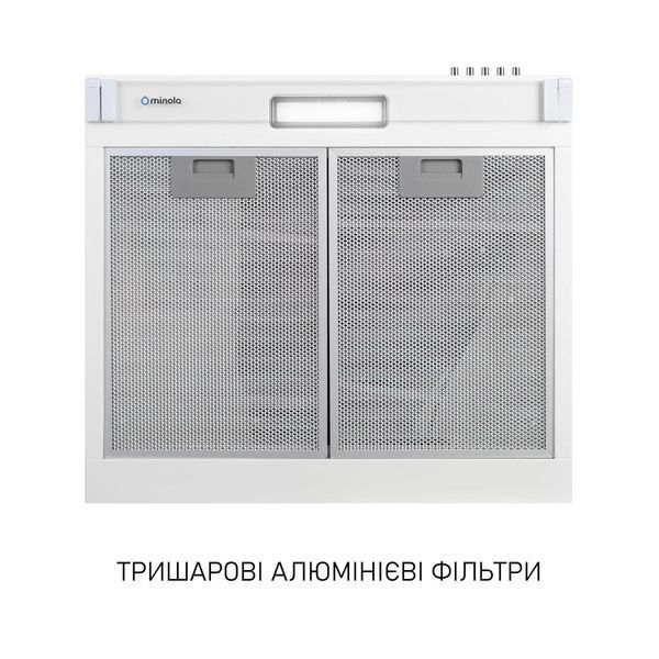 Вытяжка плоская Minola HPL 522 WH 627913ua фото
