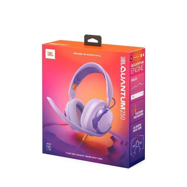 Навушники з мікрофоном JBL Quantum 250 Purple (JBLQTUM250PUR) 623425ua фото