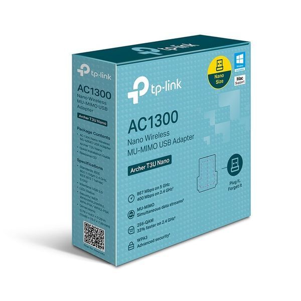 Wi-Fi адаптер TP-Link Archer T3U Nano 525699ua фото