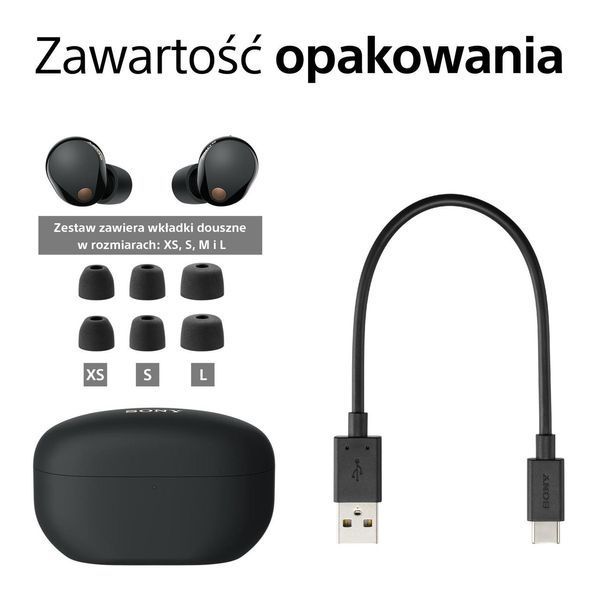 Наушники TWS Sony WF-1000XM5 Black 479571ua фото