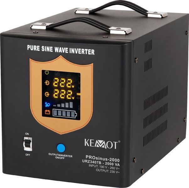 Гибридный ИБП/инвертор Kemot PROsinus-2000 24V 230V 2000VA/1400W (URZ3428B) 374892 фото