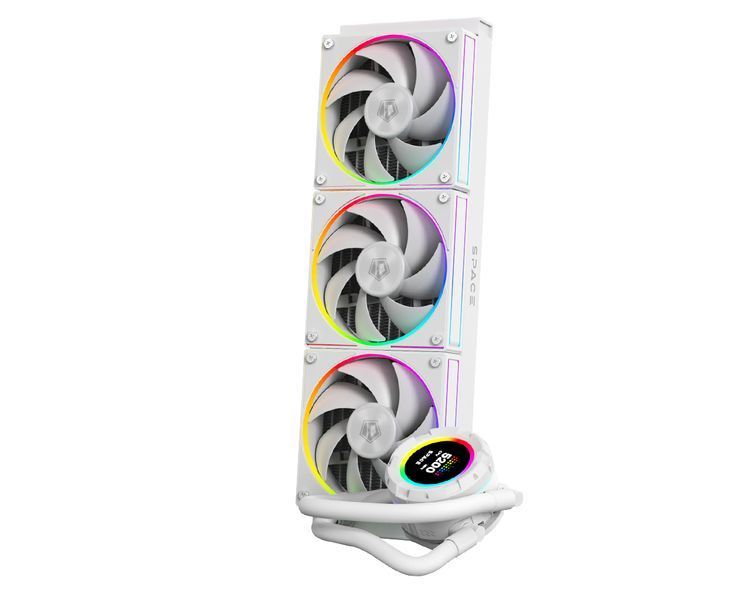Водяное охлаждение ID-Cooling Space LCD SL360 White 577721ua фото