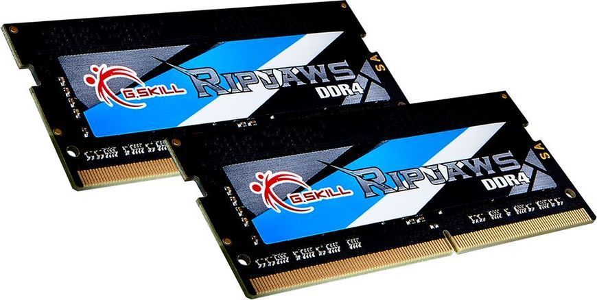 Пам'ять для ноутбуків G.Skill 32 GB (2x16GB) SO-DIMM DDR4 3200 MHz Ripjaws (F4-3200C22D-32GRS) 441658 фото