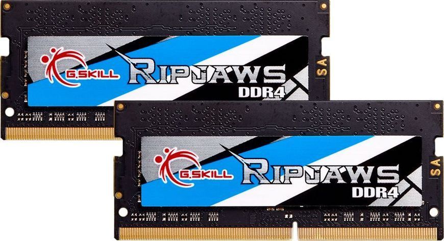 Пам'ять для ноутбуків G.Skill 32 GB (2x16GB) SO-DIMM DDR4 3200 MHz Ripjaws (F4-3200C22D-32GRS) 441658 фото