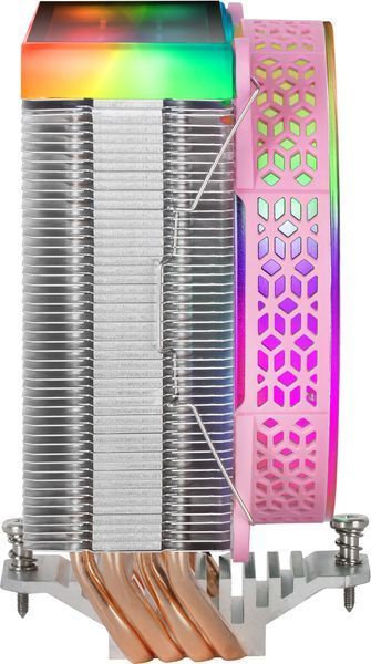 Воздушное охлаждение Mars Gaming Dual Infinity Mirror ARGB Pink 621229 фото