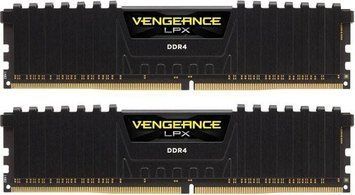 Пам'ять для настільних комп'ютерів Corsair 16 GB (2x8GB) DDR4 2400 MHz Vengeance LPX Black (CMK16GX4M2A2400C16) 218553 фото