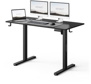 Геймерский игровой стол Sense7 Nojo Light 120x60 Black 619198 фото