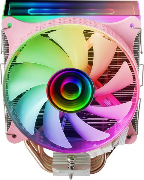 Воздушное охлаждение Mars Gaming Dual Infinity Mirror ARGB Pink 621229 фото