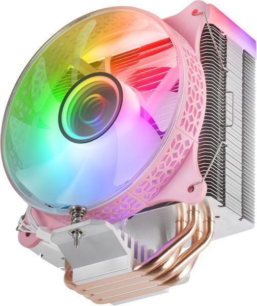 Воздушное охлаждение Mars Gaming Dual Infinity Mirror ARGB Pink 621229 фото