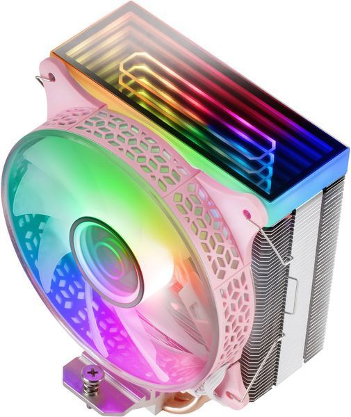 Воздушное охлаждение Mars Gaming Dual Infinity Mirror ARGB Pink 621229 фото