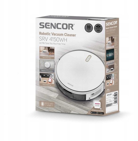 Робот-пилосос з вологим прибиранням Sencor SRV 4150WH 621620 фото