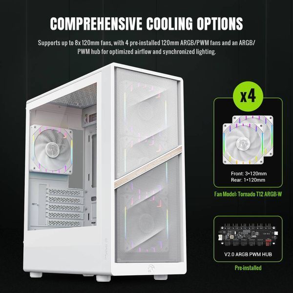 Корпус GameMax Aeris 330 MW 628286ua фото
