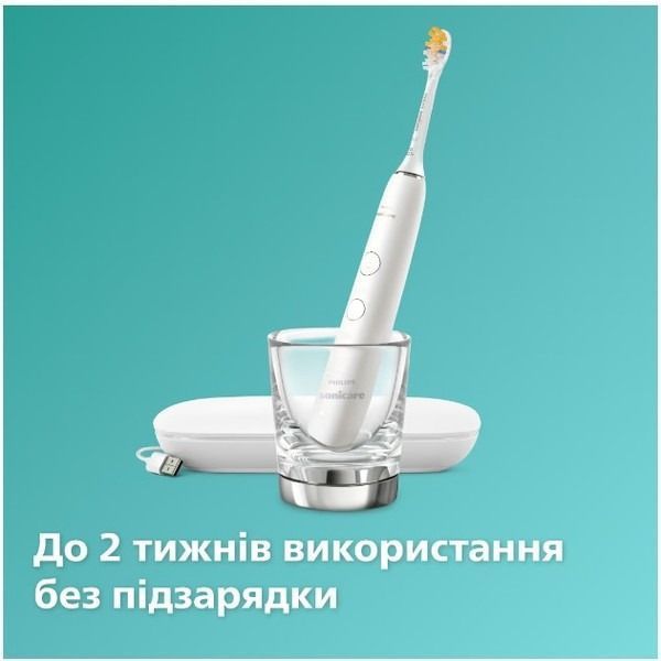 Электрическая зубная щетка Philips Sonicare DiamondClean 9000 White HX9911/19 577940ua фото