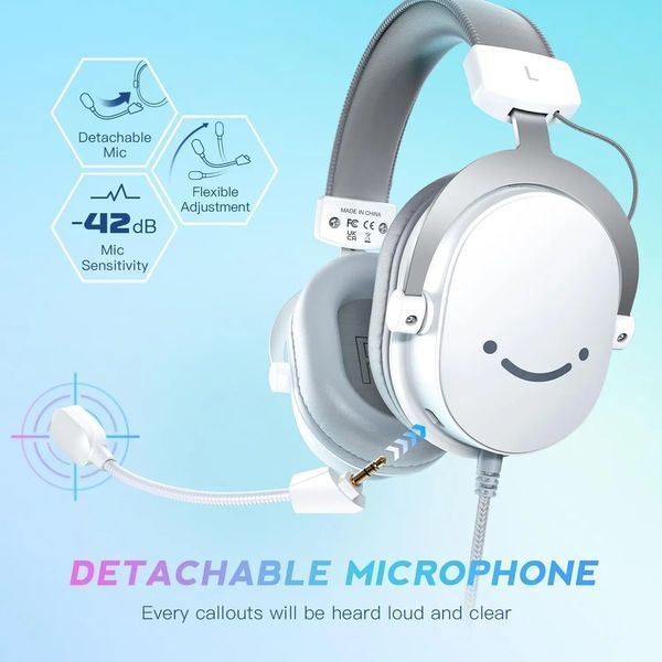Навушники з мікрофоном Fifine H9 White 569018ua фото