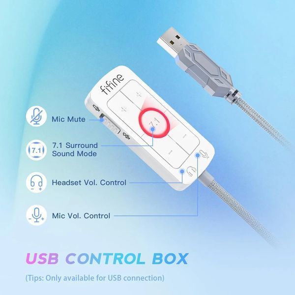Навушники з мікрофоном Fifine H9 White 569018ua фото