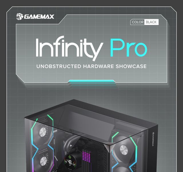 Корпус GameMax Infinity Pro Black 628336ua фото