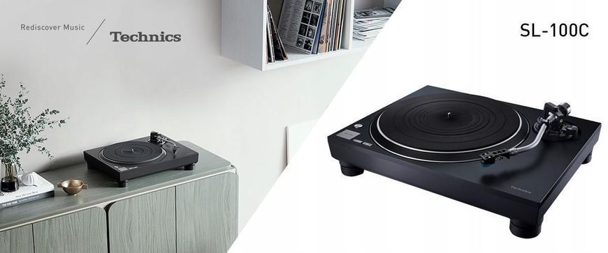Проигрыватель виниловых дисков Technics SL-100CEG-K Black 353780 фото