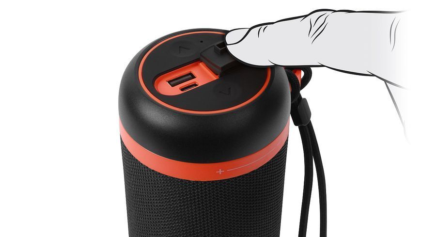 Портативна колонка Real-El X-711 Black (EL121600026) 580012ua фото