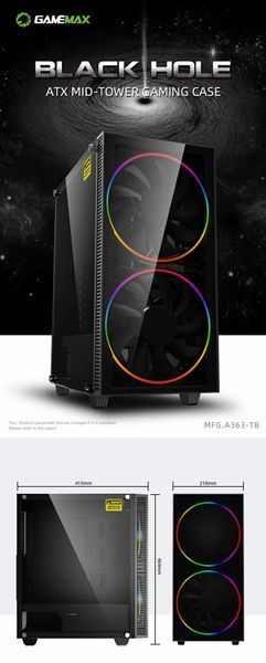 Корпус GameMax Black Hole 628287ua фото