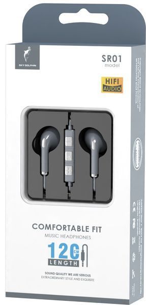 Наушники с микрофоном SkyDolphin SR01 Silver (HF-000476) 623477ua фото