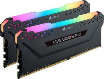 Пам'ять для настільних комп'ютерів Corsair 16 GB (2x8GB) DDR4 2666 MHz Vengeance RGB Pro Black (CMW16GX4M2A2666C16) 463880 фото
