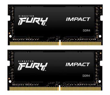 Память для ноутбуков Kingston FURY 16 GB (2x8GB) SO-DIMM DDR4 3200 MHz Impact (KF432S20IBK2/16) 466472ua фото