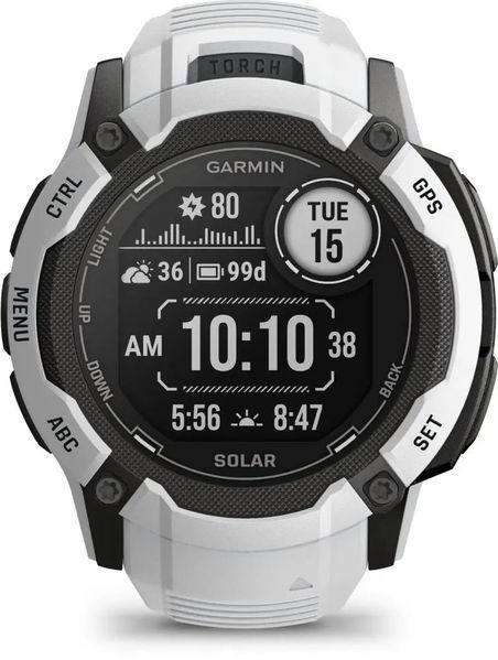 Смарт-годинник Garmin Instinct 2X Solar Whitestone (010-02805-14/04/44) 612667 фото