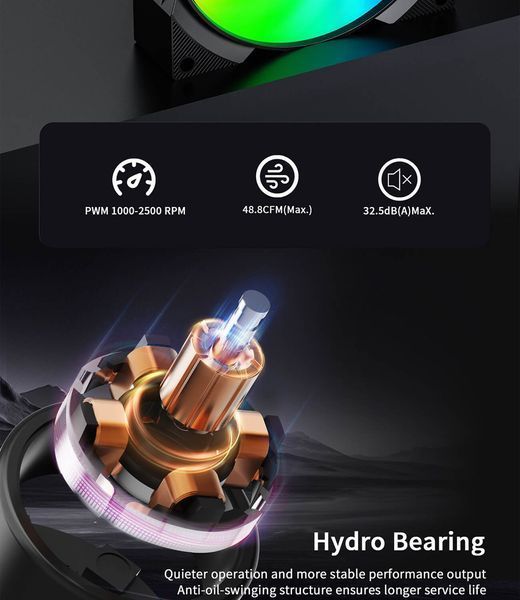 Повітряне охолодження GameMax Gamma 90 Digital BK 630766ua фото