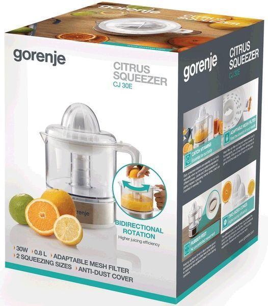 Соковитискач для цитрусових (цитрус-прес) Gorenje CJ30E 580336ua фото