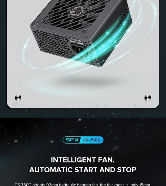 Блок живлення GameMax GS-750G Black 627754ua фото