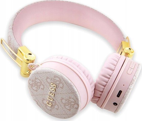 Навушники з мікрофоном Guess 4G Metal Logo Pink (GUBH704GEMP) 620789 фото