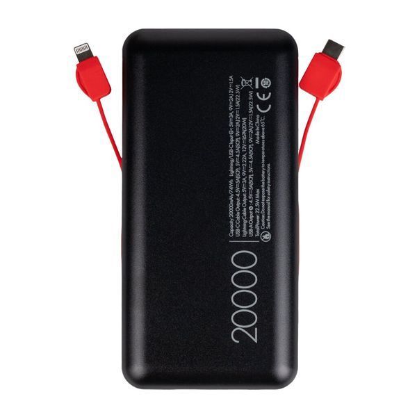 Зовнішній акумулятор (павербанк) LogicPower PQ24 20000mAh Black 628228ua фото