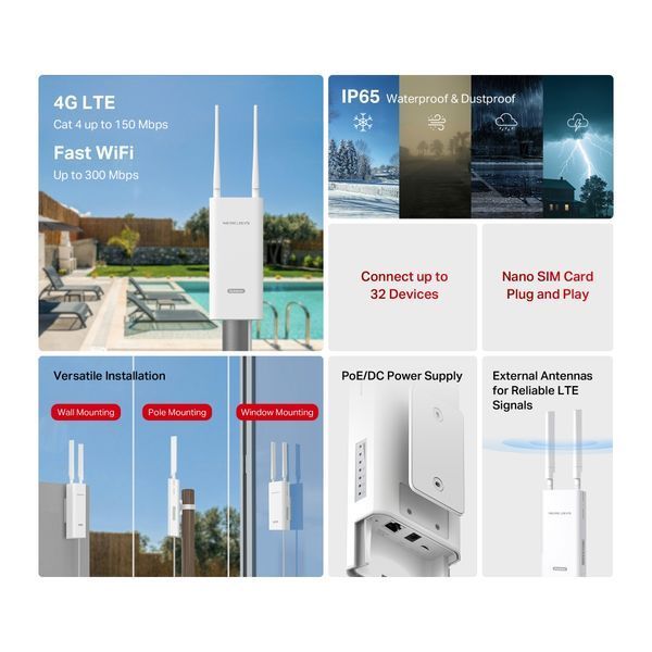 Бездротовий маршрутизатор (роутер) Mercusys MB118-4G 630390ua фото
