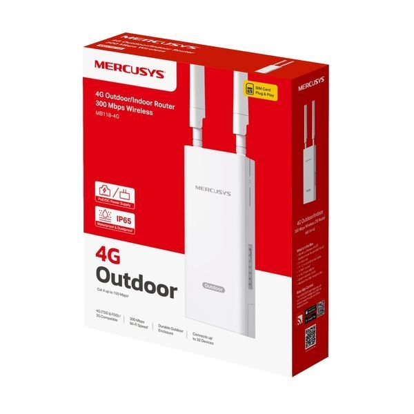 Бездротовий маршрутизатор (роутер) Mercusys MB118-4G 630390ua фото