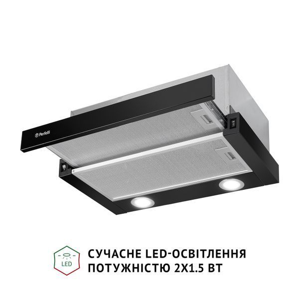 Вытяжка телескопическая Perfelli TL 502 BL LED 627982ua фото