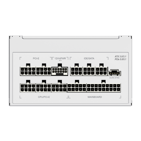 Блок живлення GameMax RGB1050 Pro WH (ATX 3.0 PCIE 5.0) 627804ua фото