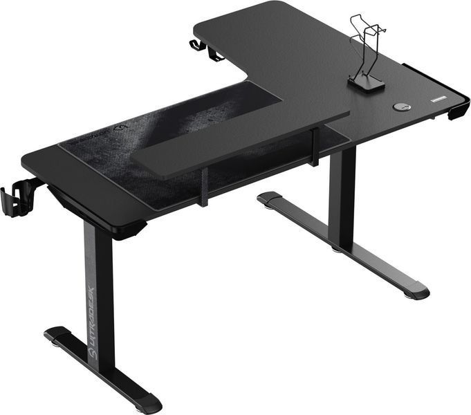Геймерский игровой стол Ultradesk Winger Black (UDESK-WI-BKA/BKB) 556292 фото