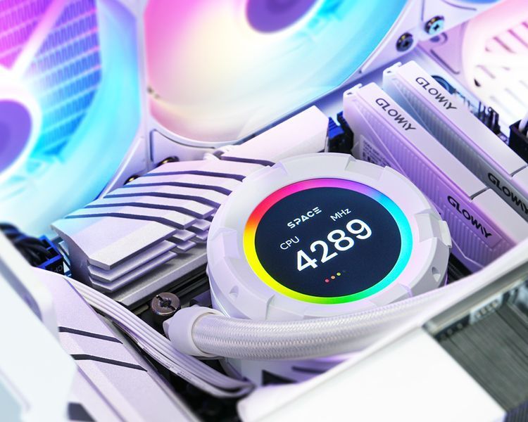 Водяне охолодження ID-Cooling Space LCD SL240 XE White 577718ua фото