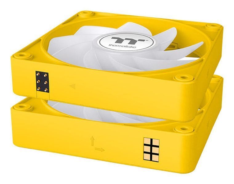 Вентилятор Thermaltake CT140 EX Reverse ARGB Sync 3-Pack Yellow (CL-F227-PL14BB-A) 618919 фото