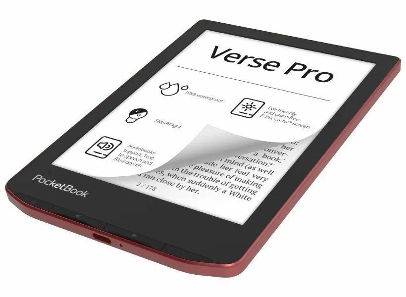 Електронна книга з підсвічуванням PocketBook 634 Verse Pro Passion Red (PB634-3-CIS, PB634-3-WW) 585801ua фото