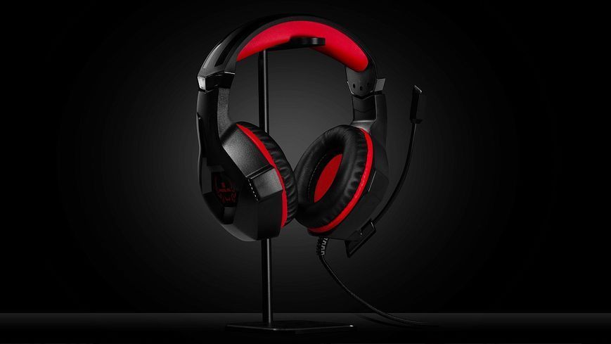 Наушники с микрофоном Real-El GDX-7575 Black/Red (EL124100042) 579479ua фото