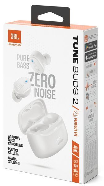 Навушники TWS JBL Tune Buds 2 White (JBLTBUDS2WHT) 579222ua фото