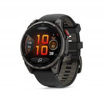Смарт-часы Garmin Fenix ​​8 Pro 47 mm Amoled Carbon Gray DLC Titanium with Black/Pebble Gray (010-03198-00/01) 621696 фото