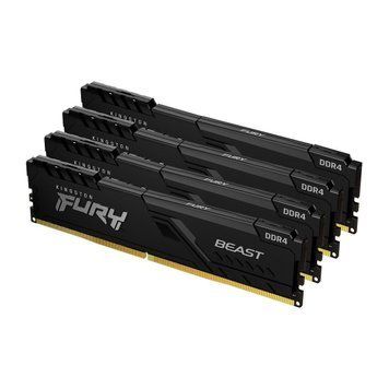 Пам'ять для настільних комп'ютерів Kingston Fury 64 GB (4x16GB) DDR4 3200 MHz Beast (KF432C16BB1K4/64) 504375ua фото
