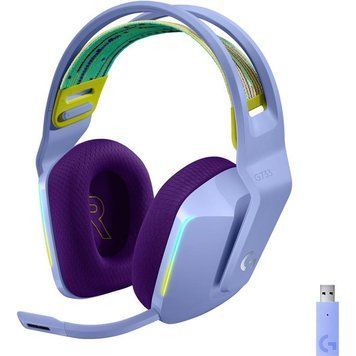 Комп'ютерна гарнітура Logitech Lightspeed Wireless RGB Gaming Headset G733 Lilac (981-000890) 315351 фото