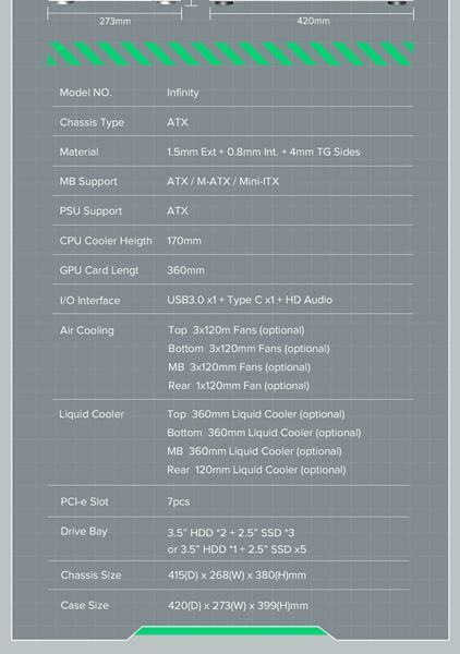 Корпус GameMax Infinity White 628338ua фото