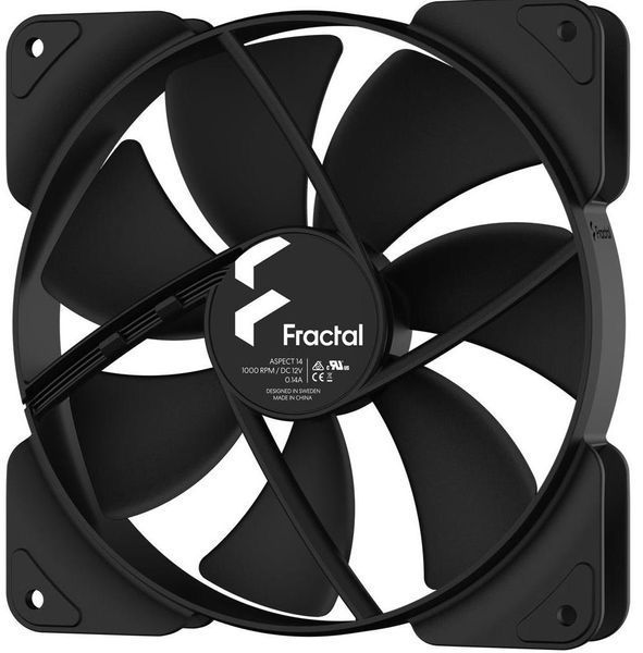 Вентилятор Fractal Design Aspect 14 Black (FD-F-AS1-1401) 528357ua фото